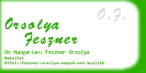 orsolya feszner business card